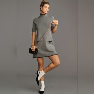 Anthropologie Gray Mini Dress